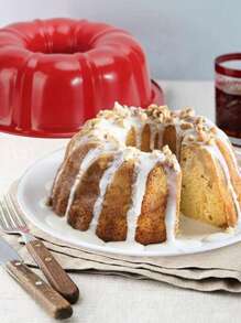 Molde para Hornear Tartas Rosca Antiadherente Reposteria 26CM - Rojo - Ver 4