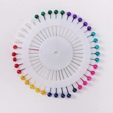 1 Box Of Random Mixed Color Scarf Pins Durable, Versatile, And Stylish For Women Girls Gifts - Multicolor - View 2