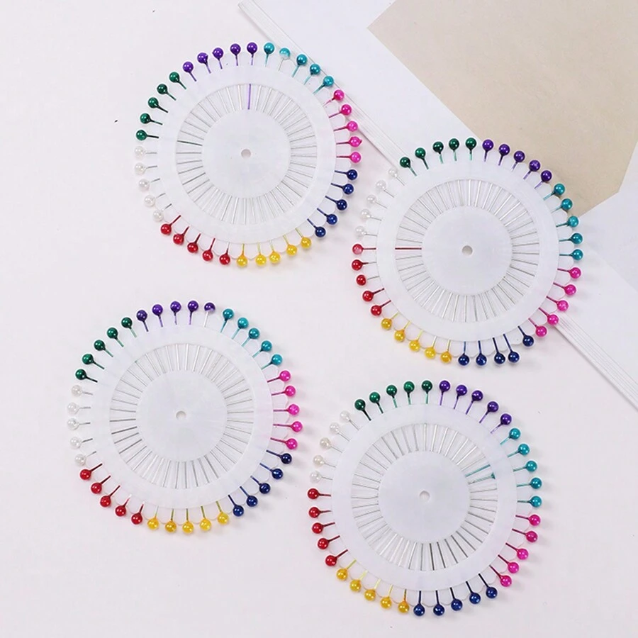 1 Box Of Random Mixed Color Scarf Pins Durable, Versatile, And Stylish For Women Girls Gifts - Multicolor - View 1