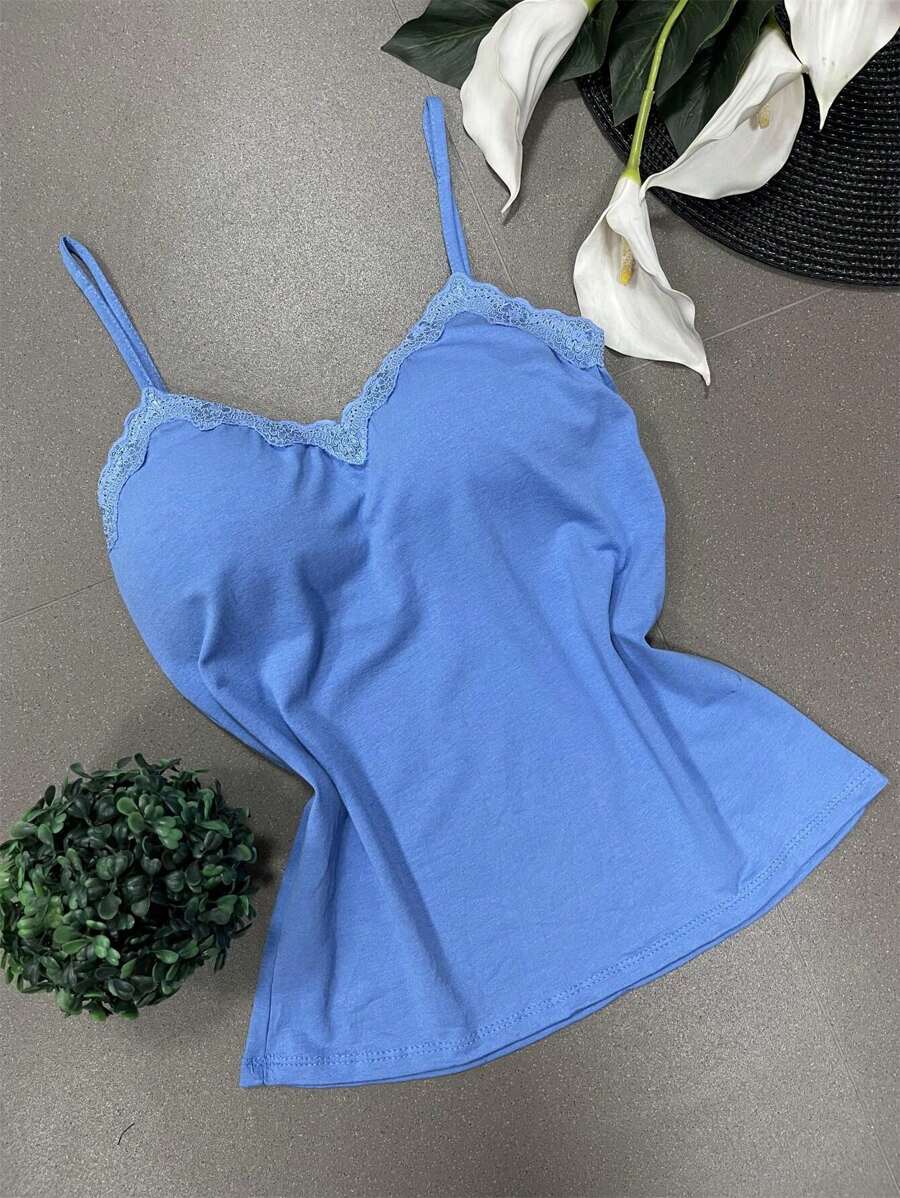 Women Tank Tops & Camis - Baby Blue - View 1