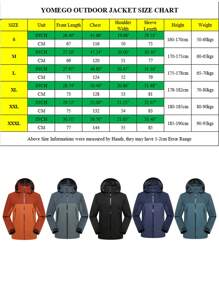 YOMEGO Veste Coupe-vent En Plein Air Pour Homme, Imperméable, Séchage Rapide, Confortable, Respirante, À Capuche Et Transportable, Imperméable À 10000 Mm, Vêtements De Gym Pour Hommes En Tissu Haute Technologie Trois Couches Avec Technologie De Colle À Trois Couches, Convient Aux Voyages En Plein Air, À L'alpinisme, À La Randonnée, Au Camping, Au Cyclisme, En Unisexe De Printemps, D'été Et D'automne