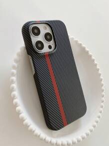 Fine Black Striped Phone Case Compatible With Apple Phones