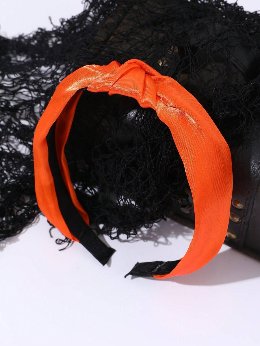 1pc Simple Halloween Orange Headband - Orange - View 1