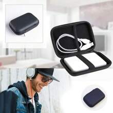 1piece SSD Case 2.5 Inch External USB Hard Drive Disk HDD Carry Package Cover Storage Bag Practical Mobile Disk Box Mobile Power Pack Earphone Storage Bag Hard Disk Box Zipper Pouch