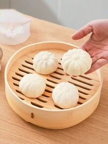 1個蒸包子、湯餃、甜豆沙包、饅頭、麵包模具 - 無色 - 查看 5