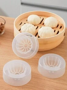 1個蒸包子、湯餃、甜豆沙包、饅頭、麵包模具 - 無色 - 查看 4