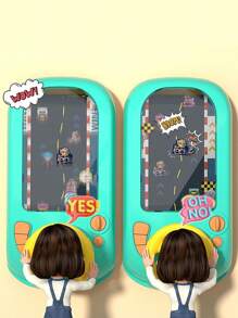 1 Box Random Color And Style Children's Obstacle Adventure Game Machine, Competitive Intelligence Simulation Driving Steering Wheel Desktop Toy For Boys