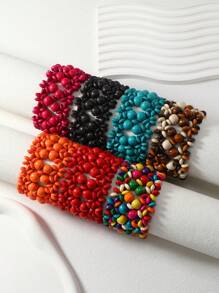 隨機色串珠手鐲 - 彩色 - 查看 4