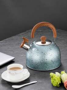 QIYINGFA 1pc (2/3/4l) Stainless Steel Whistling Kettle Portable Household Camping Teapot - Royal Blue - View 3