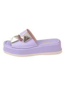 Women Platforms & Wedge Sandals - 紫丁香色 - 查看 2