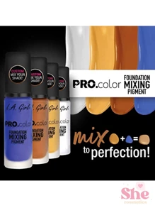 BASE PRO COLOR FUNDATION MIXING PIGMENT PIGMENTO MEZCLADOR AZUL BLUE - L.A. GIRL - Azul - Ver 2