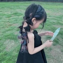 2入組流行街頭風格 Y2k 千禧世代 Kpop 表演髮條配件,適用於日常、舞台、比賽、攝影、沙灘 - 珊瑚粉 - 查看 6