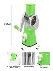 1 pz Rayador Cortador de Frutas y Verduras 3 en 1 - Multicolor - Ver 2