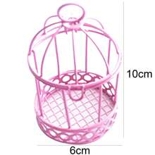 Mini Birdcage Shaped Decorative Storage Box For Desktop, Photography Prop, Wedding Favor Creative Candy Box - White - View 3