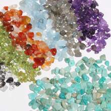 1strand Asymmetrical Natural Loose Gem Stone Amethyst Tiger Eye Amazonite Chips Gravel Beads For Jewelry Making DIY Gift Bracelets Necklace