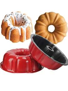 Molde para Hornear Tartas Rosca Antiadherente Reposteria 26CM - Rojo - Ver 1