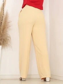 Women Pants - Beige - View 1