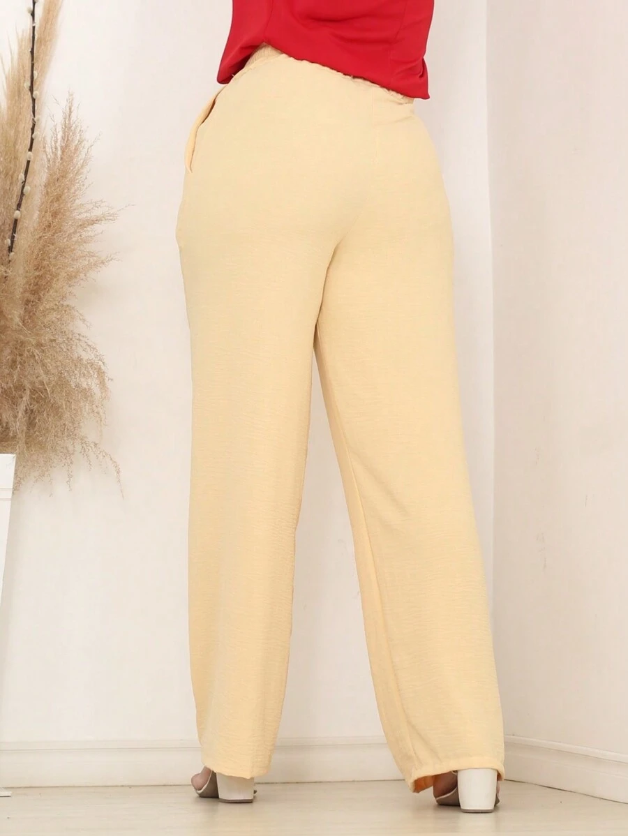 Women Pants - Beige - View 1