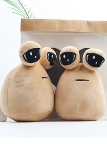 8.6 英寸热门游戏我的宠物外星人 Pou 毛绒玩具 - 送给孩子的完美礼物！、生日礼物、圣诞礼物家居装饰、房间装饰游戏、万圣节、玩具、玩具、儿童玩具、圣诞节、玩具、Roblox、毛绒 - 杏色 - 查看 9