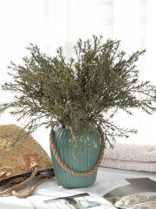 6/12 Pcs Artificial Potted Plants, 18.5 Inches Tall, Plastic Material, Fake Eucalyptus, Rosemary, Magnolia Stems, For Rustic Farmhouse Decor, Home Office Decoration, Christmas Accents, DIY Wreath Crafts, Shrub Trees Home Decor Christmas Decorations Room Decor - Green - View 7