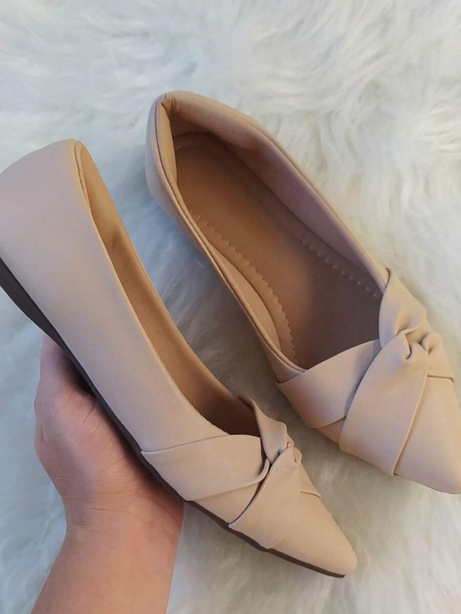 Women Flats - Beige - View 1