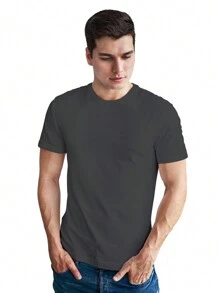 Men T-Shirts - 深灰色 - 查看 1