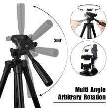 Silvery DSLR Flexible Tripod Extendable Travel Lightweight Stand Remote Control For Mobile Cell Phone Mount Camera Gopro Live - Silver - View 4