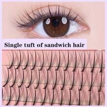 anlinnet DIY Eyelash Extensions 60 Clusters Manga Lashes Volume Individual Eyelashes Extensions Lash Clusters DIY At Home