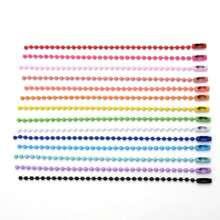 60入組10cm彩色圓珠鏈,適用於鑰匙扣、玩偶、裝飾品和diy珠寶製作