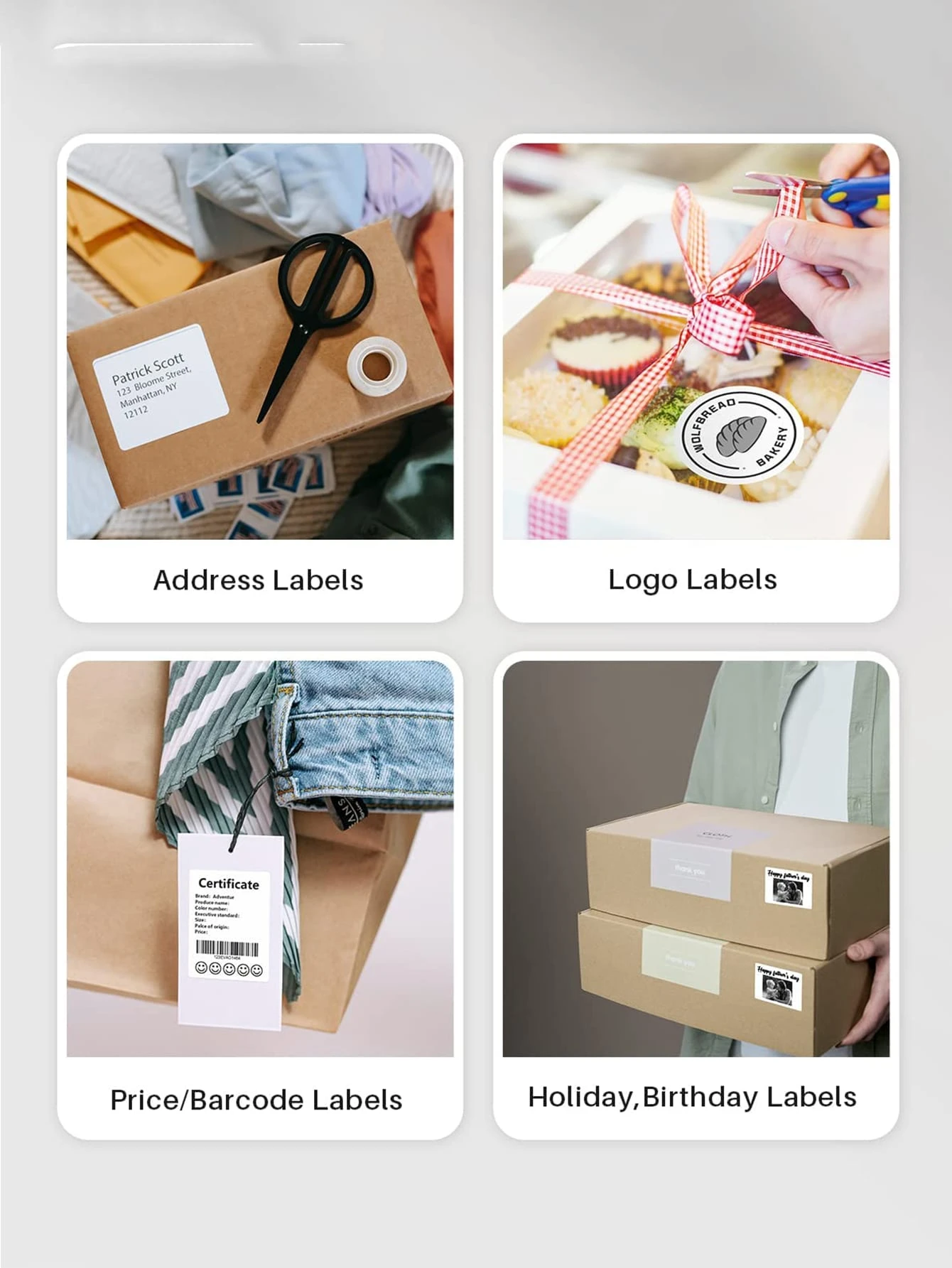 Phomemo M220 Thermal Bluetooth Label Makers Wireless Thermal Label