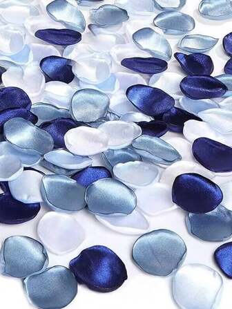 100 st slumpmässiga bröllopssilke rosblad gränsöverskridande brända kronblad Bröllopskonfetti Glödande krämiga spridda kronblad, alla hjärtans dag, present