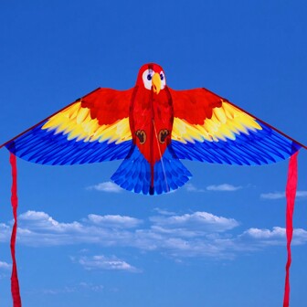 1pc Red Parrot Kite,Suitable For Outdoor Parent-Child Activities,Enhancing Children's Exercise And Observation Abilitykite,Kites,Camping,Beach Toys,Cerf Volant Fabric,Cricket Practice Net,Beach Bucket Toys,Cricket,Kite,Kite,Kites,Cricket