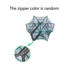 Lưới đánh cá hình lục giác di động 6 lỗ có thể gập lại với thiết bị bắt tôm tự động để bắt tôm càng, cá, cá chép, v.v. - màu xanh lá - Xem 5