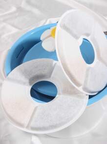 1 Set Of 2pcs Filter Cartridges Only Compatible With The Pet Water Fountain Shown In The Picture, White Circular Filter Diameter 12.8cm Suitable For Cat And Dog Drinking Fountain Filter Pack - White - View 6