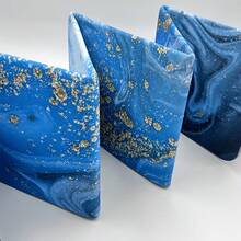 1片長方形設計的色彩印花tpe瑜珈墊,加厚&可摺疊&防滑,尺寸:168*61cm,厚度:6mm,折疊尺寸:30*30cm,適用於室內健身,戶外運動,午睡等 - 金色 - 查看 3