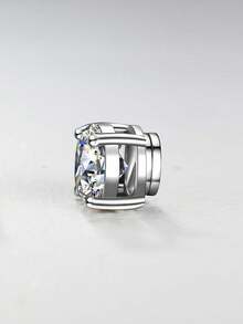 1pc 6mm Single White Male Stud Earring - Apricot - View 3