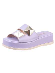 Women Platforms & Wedge Sandals - 紫丁香色 - 查看 5
