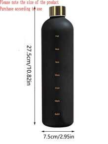 1入組便攜水瓶 - 黑色 - 查看 3