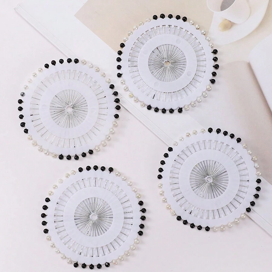 1box Headscarf Fixing Pin Minimalist Casual , Versatile, And Stylish Brooch