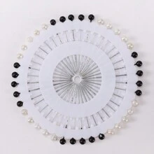 1box Headscarf Fixing Pin Minimalist Casual , Versatile, And Stylish Brooch