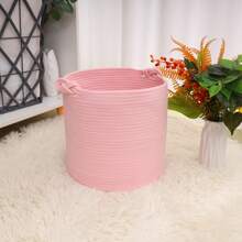 Pink Woven Storage Basket - Pink - View 1