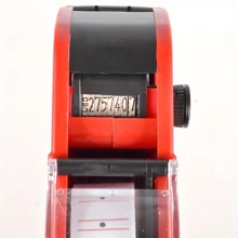 1 Set Mx-5500 8 Digits Price Tag Gun, With 5000 Sticker Labels And 1 Ink Refill, Labeling Tool Kit For Office, Retail Store, Groceries, Organize Labeling (Red) Back To School