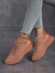 Giày Giản dị Nữ màu trơn - trái cam - Xem 2