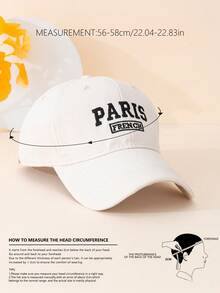 1 pieza Gorra de béisbol casual unisex con bordado del nombre de la ciudad, versátil para el transporte y el atuendo diario, adecuado para todas las estaciones - Multicolor - Ver 4