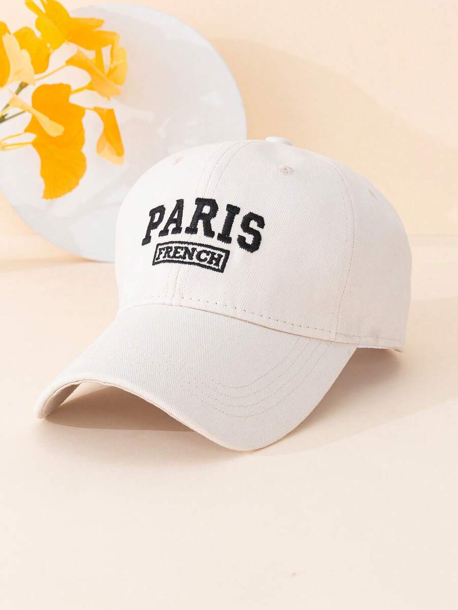 1 pieza Gorra de béisbol casual unisex con bordado del nombre de la ciudad, versátil para el transporte y el atuendo diario, adecuado para todas las estaciones - Multicolor - Ver 1