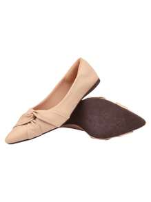 Women Flats - Beige - View 2