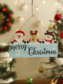 1個聖誕歡樂標誌,聖誕假期門牌標誌,聖誕牆壁掛飾,聖誕標籤裝飾,木工藝品聖誕飾品,掛飾,聖誕木質掛飾頑皮或好的決策有趣的標誌,冬季裝飾牆壁標誌,鄉村風格的木質門牌飾品,可用於室內室外假日家庭教室辦公室裝飾 - 彩色 - 查看 1