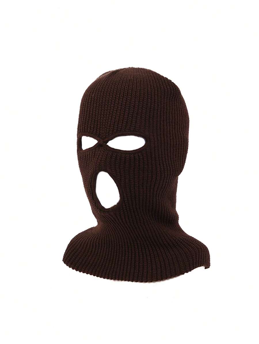 1入男士針織barrafina帽,有三個孔洞,適合秋冬保暖穿著,日常穿搭