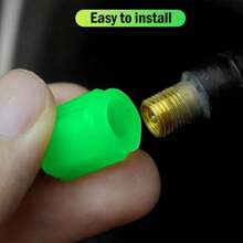 8 Pièces Bouchons De Valve Lumineux De Couleur Mélangée, Lampe De Pneu Décorative Fluorescente De Nuit Pour Voiture, Moto, Vélo