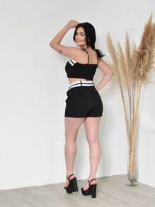 Women Two-piece Outfits - 黑色 - 查看 3